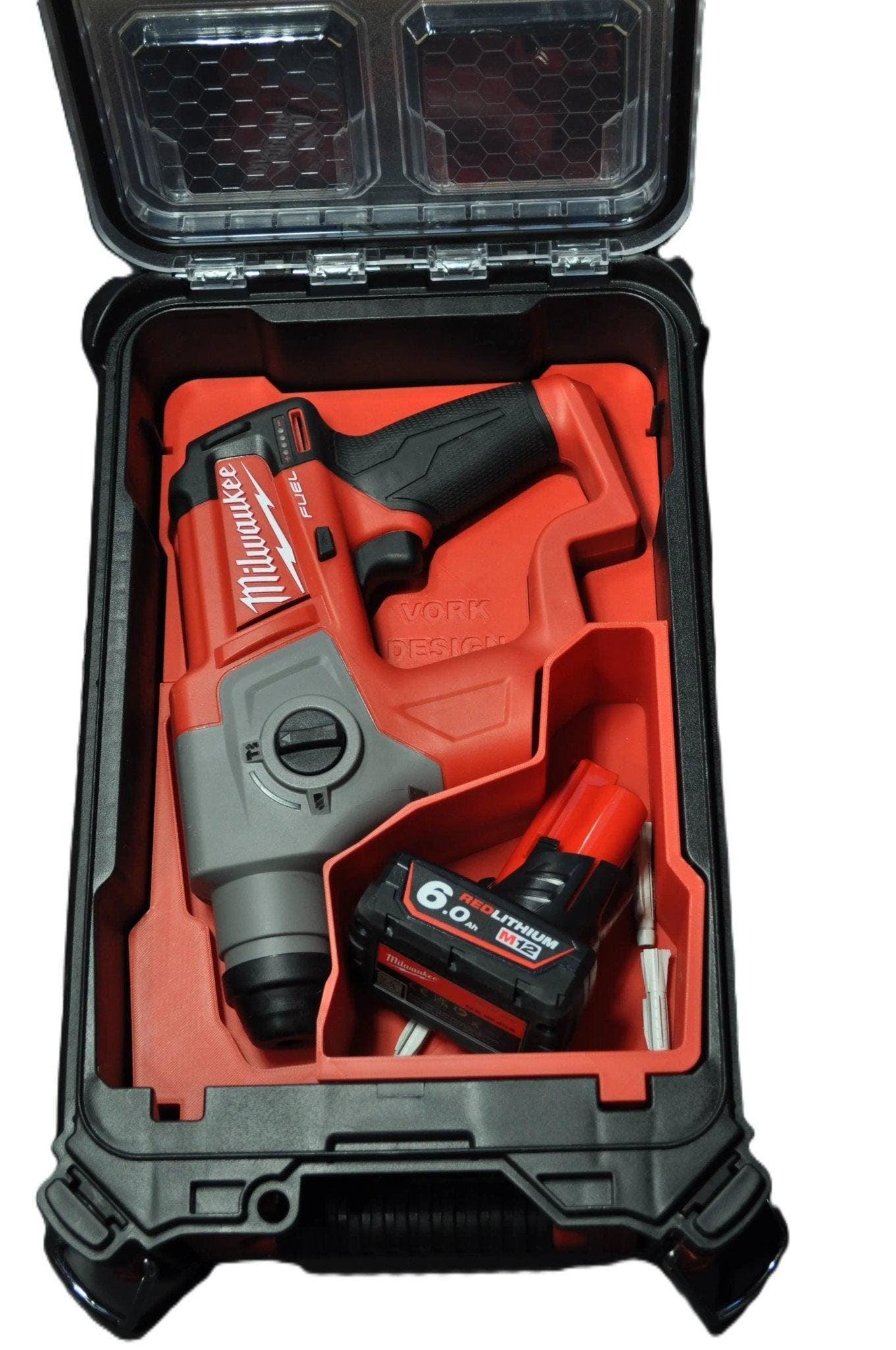 Milwaukee Packout Insert to suit M12 Fuel SDS Plus Rotary Hammer – USA 2416-20 / Aus/UK M12CH suit 48228435