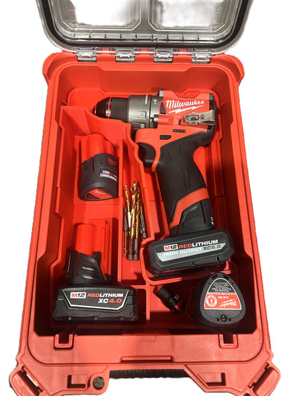 M12 Gen 3 Drill & Battery Organizer Insert | Fits 48228435 Packout | Aftermarket Storage Solution for Milwaukee Tools