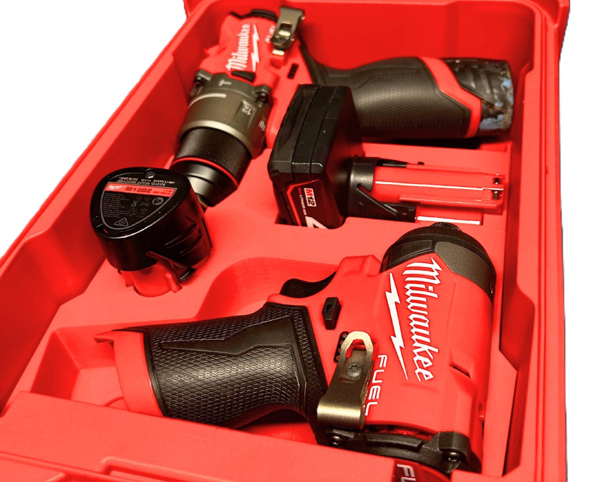 Packout Insert for M12 Drill and Impact Driver with Batteries – Fits 48-22-8435 | 2407-20, 3453-20, M12BDD-0 and M12FID2-0 | M12B2, M12B4