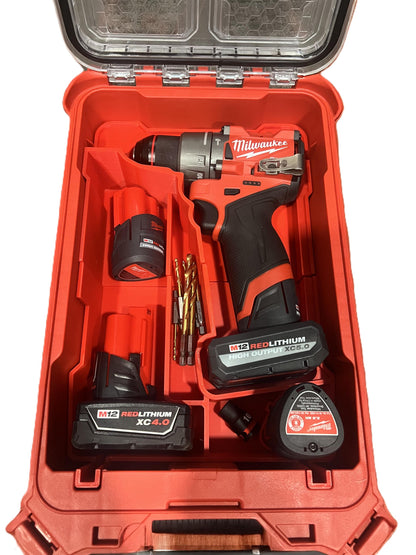 M12 Gen 3 Drill & Battery Organizer Insert | Fits 48228435 Packout | Aftermarket Storage Solution for Milwaukee Tools