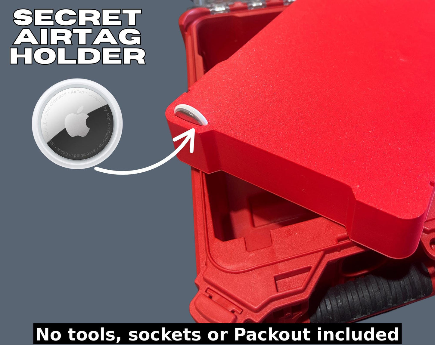 Packout Insert for Metric Deep Sockets (8–36 mm) – Compatible with Milwaukee 8435 Toolbox | 1/2" Drive Socket Tray Organizer