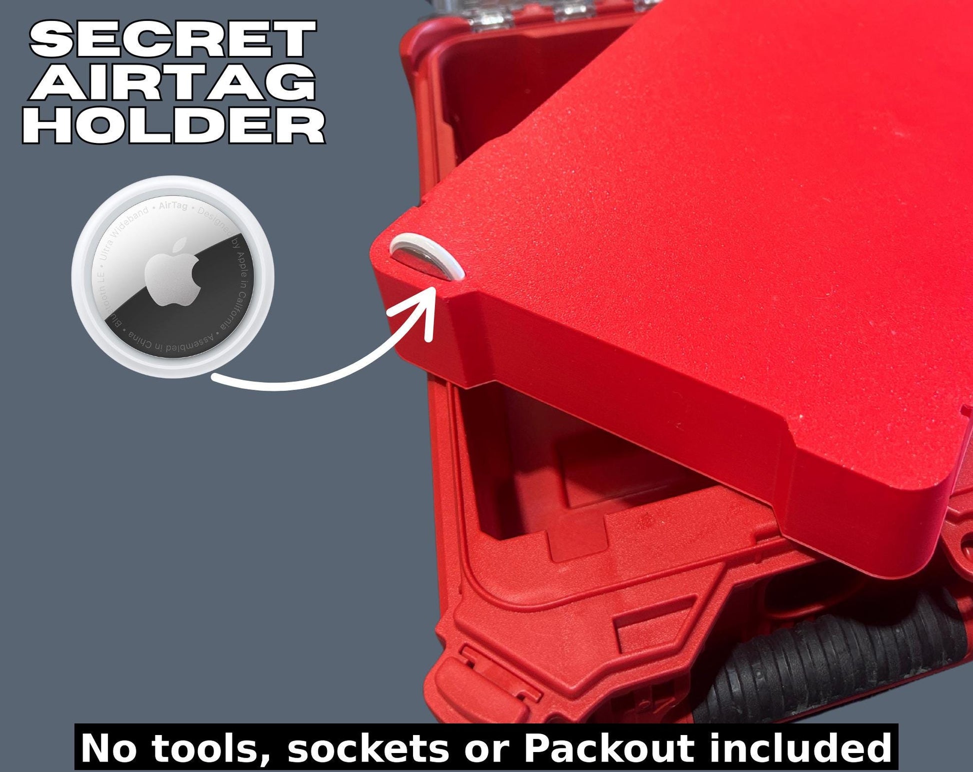 Packout Insert for Metric Deep Sockets (8–36 mm) – Compatible with Milwaukee 8435 Toolbox | 1/2" Drive Socket Tray Organizer