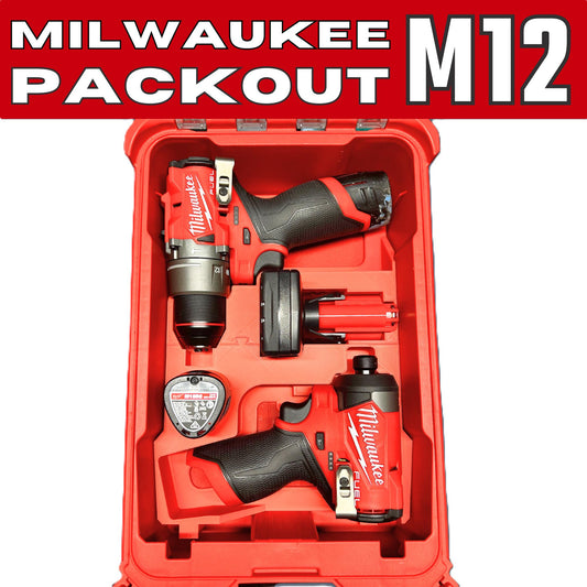 Packout Insert for M12 Drill and Impact Driver with Batteries – Fits 48-22-8435 | 2407-20, 3453-20, M12BDD-0 and M12FID2-0 | M12B2, M12B4