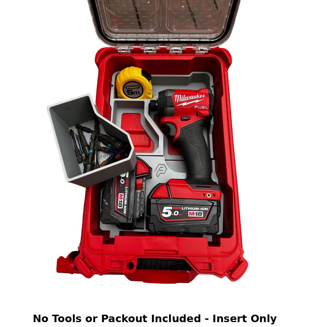 Packout Insert for M18 Gen 3 Impact Driver – Fits 48228430 | Compatible with 2853-20 (USA) and M18FID2 (AU) | Durable PETG Tool Tray