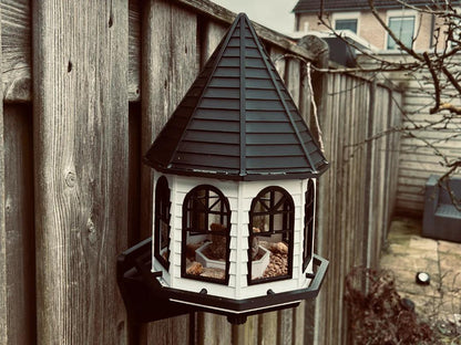 Two-Tone Bird Feeder House with Wall Mount – Australian Made