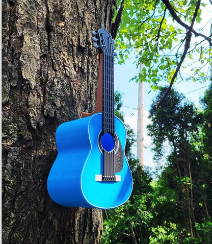 Classic Guitar Birdhouse | 13x10x25cm Music-Themed Garden Gift
