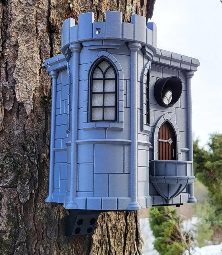 Castle Birdhouse | Whimsical PETG Garden Decor (22x21x21 cm)