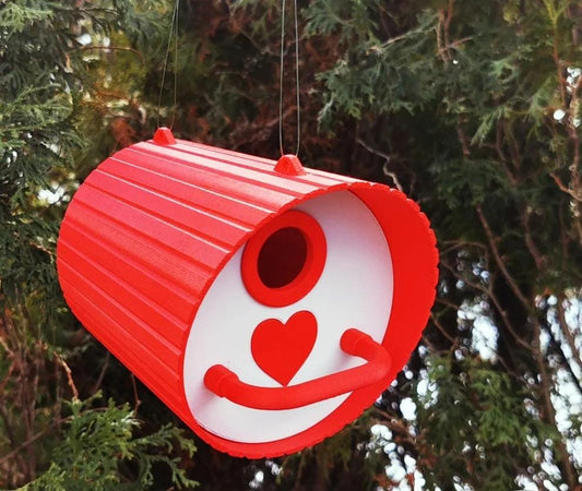 Whimsical Classic Birdhouse | PETG Garden Decor (13 x 13 x 17 cm)