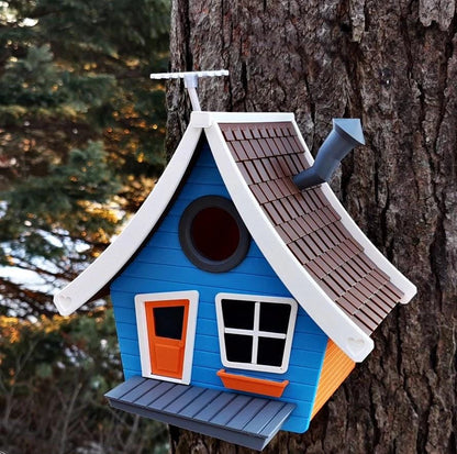 Tooned V1 Birdhouse | 17 x 14 x 21 cm Whimsical Garden Décor Gift