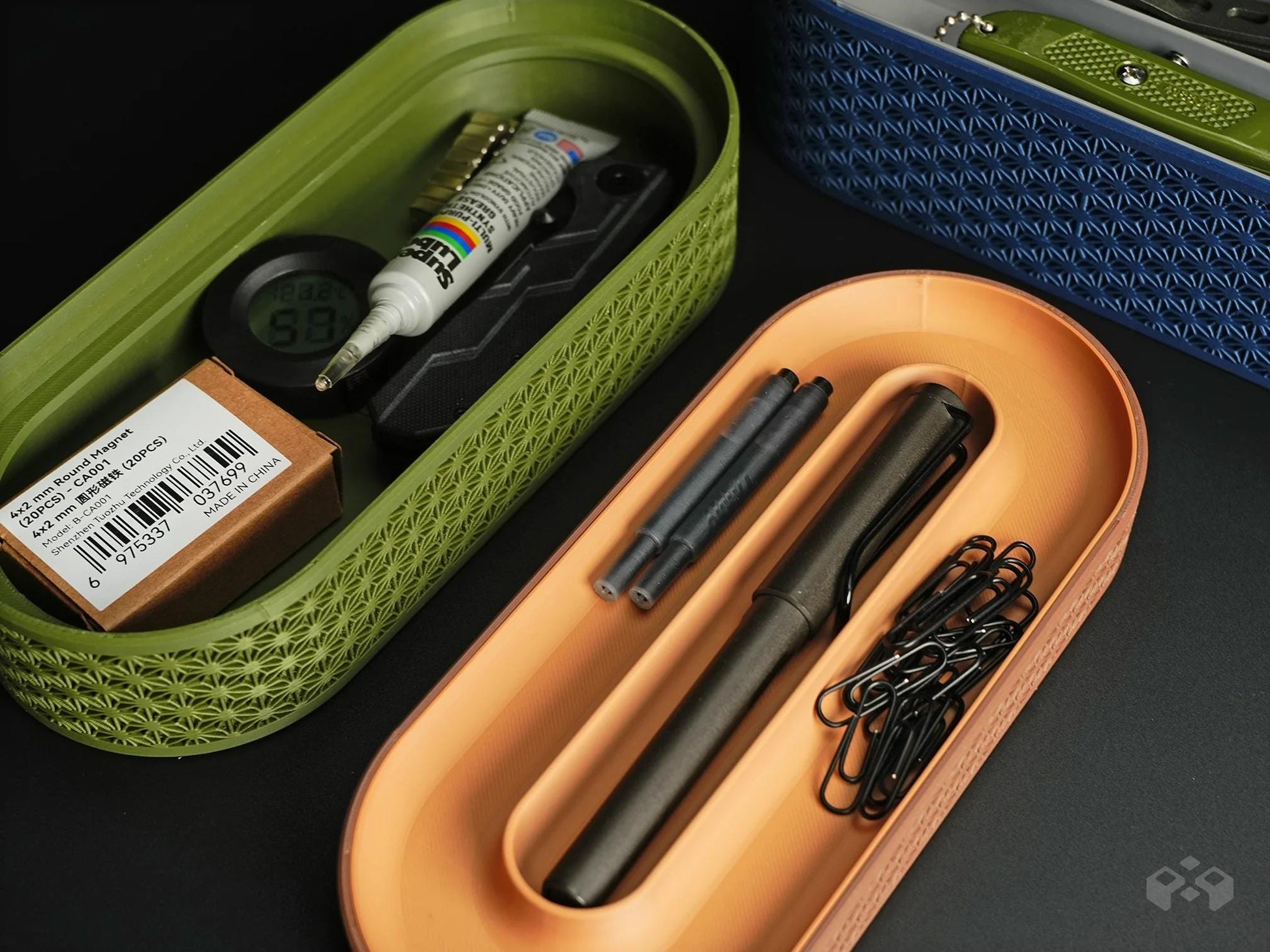 Modular Traycase Desktop Organizer - 3 Heights Set