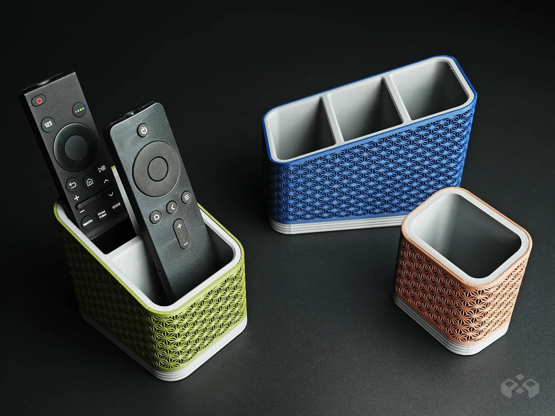 Asanoha Remote Control Holder (1/2/3 Slots)