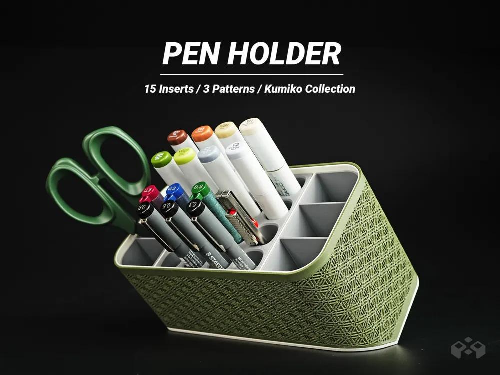 Asanoha Pen Holder - Modular