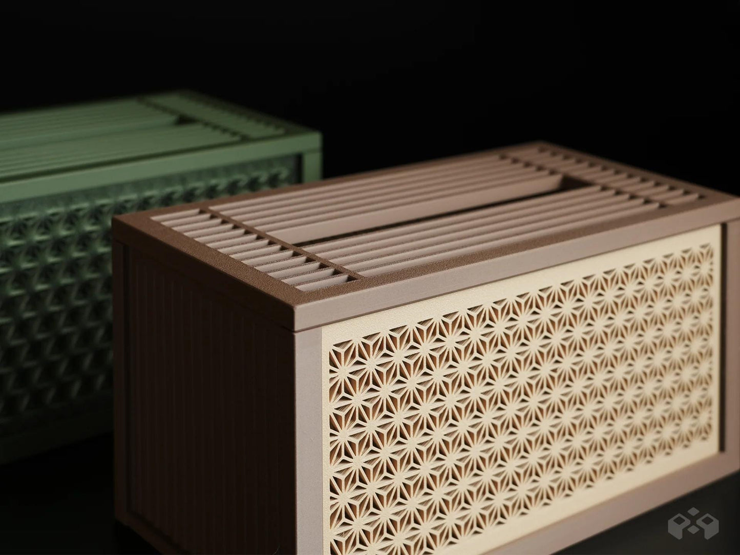 Asanoha Tissue Dispenser - Rectangular