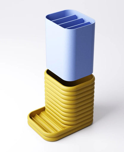 Phone Holder Desk Organiser - Complete Set with 3 Inserts | Modern Workspace Storage