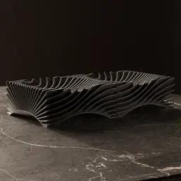 Ripple Decor – Sculptural Home Accent | Two sided display bowl