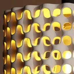 Modern Lamp Shade – Sculptural Pendant Shade | Ceiling lamp shade for E27 lightbulb