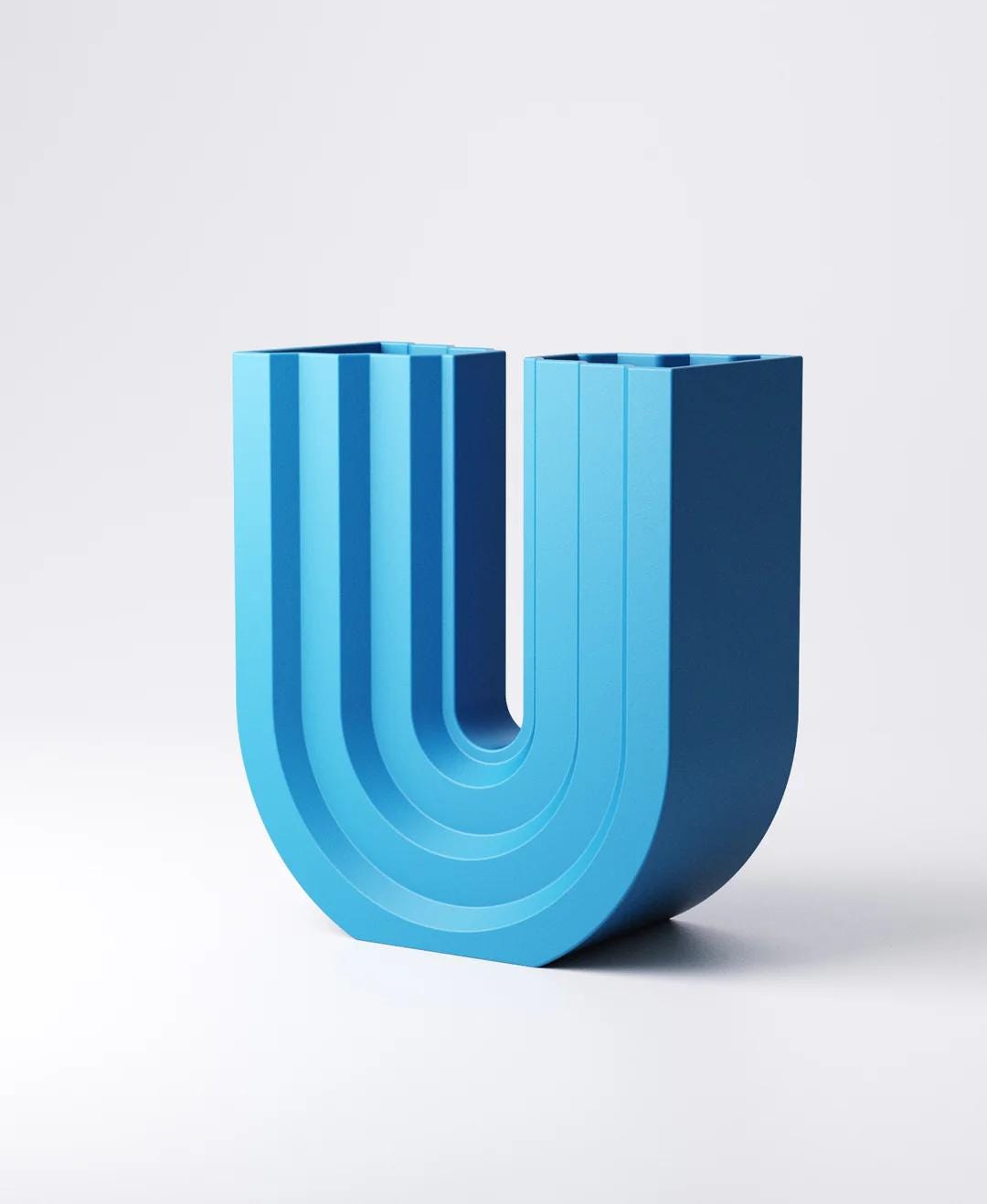 Arch Vase - Symmetrical or Asymmetrical Modern Decor | 16×8×18 cm or Set of 2