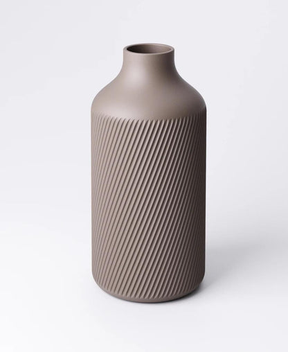 Bottle Vase - Straight Rib | 10×10×20 cm