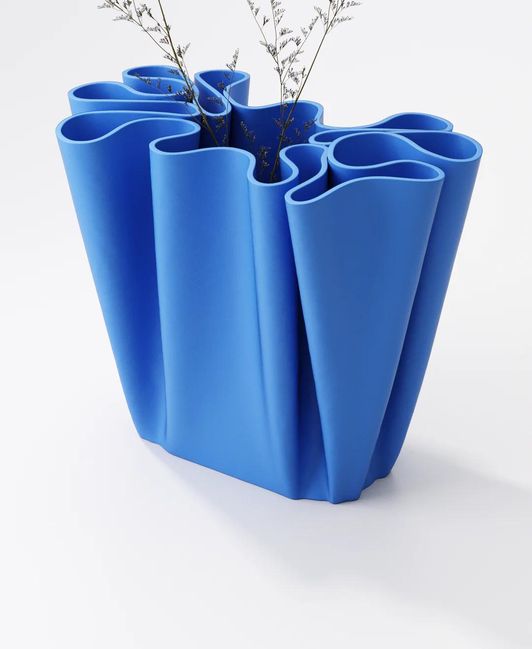 Fold Vase - Sculptural Flow Design | 22×17×20 cm