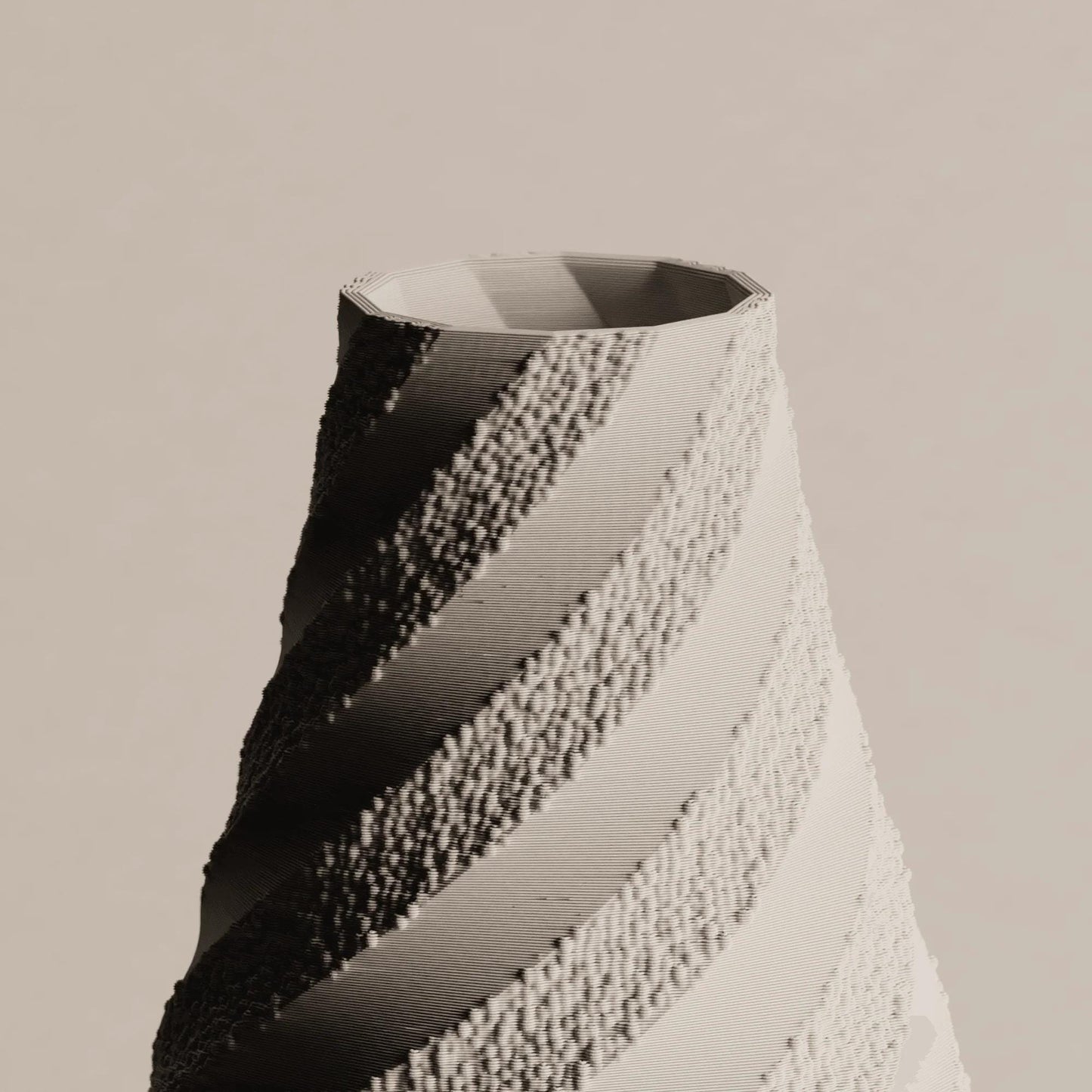 Twisted Vase – Sculptural Modern Vase – Simple