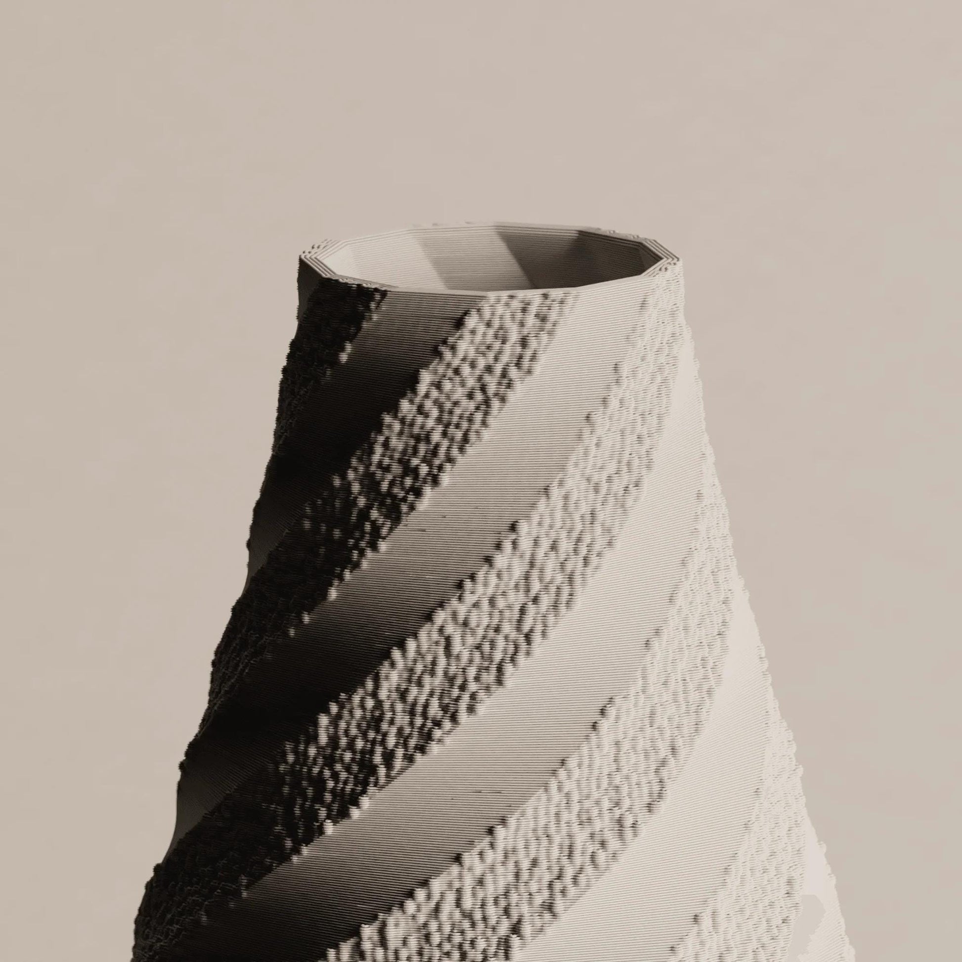 Twisted Vase – Sculptural Modern Vase – Simple