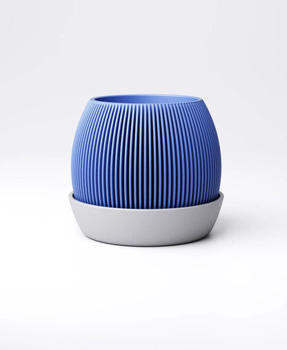 Fin Planter Type 2 with Drip Tray | 10 x 10 x 8 cm