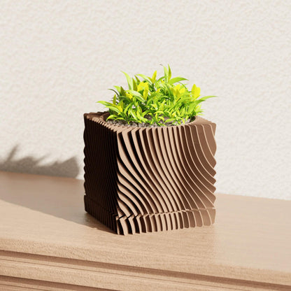 Ripple Planter – with Drip Tray | Planter with dripping tray