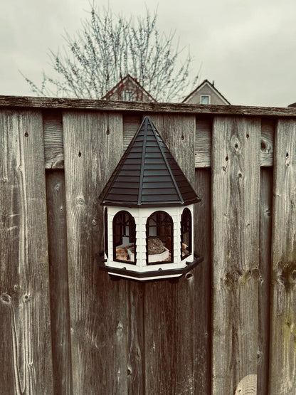 Two-Tone Bird Feeder House with Wall Mount – Australian Made