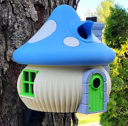 Mushroom Fairy House Birdhouse | 21x21x27cm Whimsical Garden Décor Gift