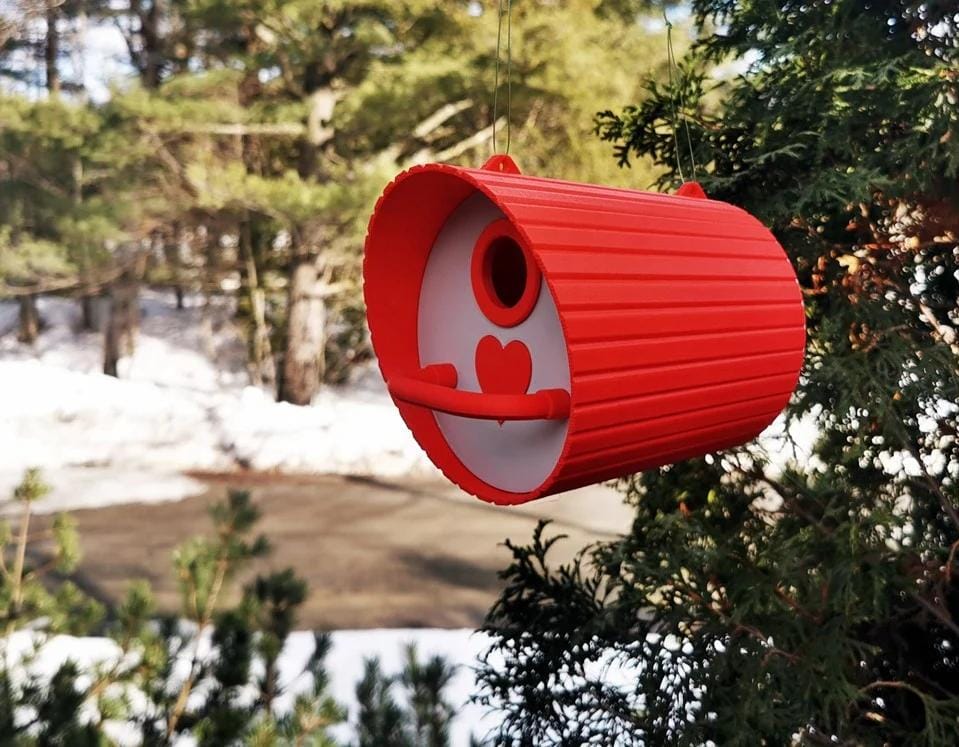 Whimsical Classic Birdhouse | PETG Garden Decor (13 x 13 x 17 cm)