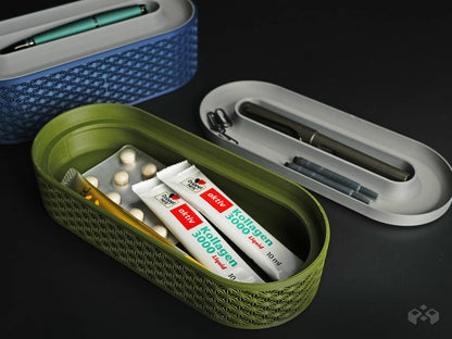 Modular Traycase Desktop Organizer - 3 Heights Set