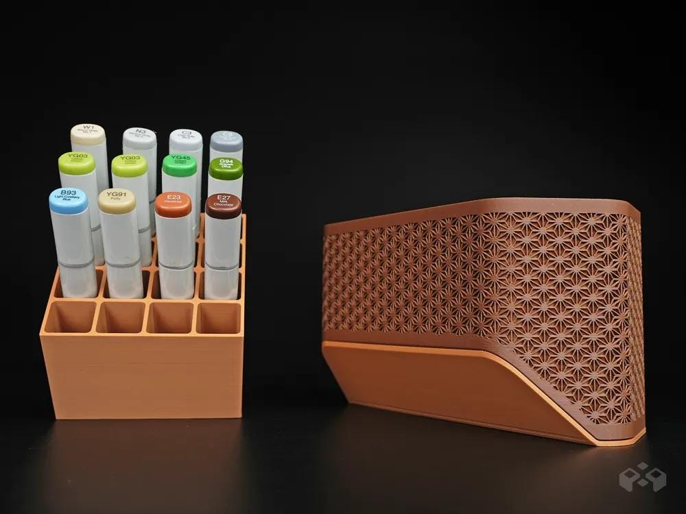 Asanoha Pen Holder - Desk Organizer