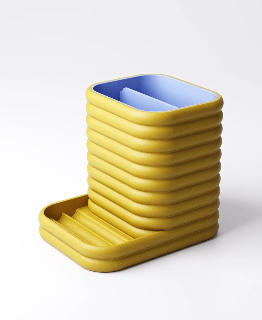 Phone Holder Desk Organiser - Complete Set with 3 Inserts | Modern Workspace Storage