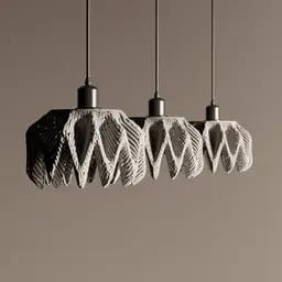Ripple Lamp Shade – Sculptural Pendant Shade | Ceiling lamp – Ceiling