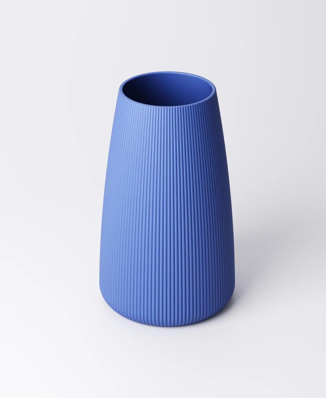 Tapered Ribbed Vase - Wide or Narrow Rib | 11×11×18 cm