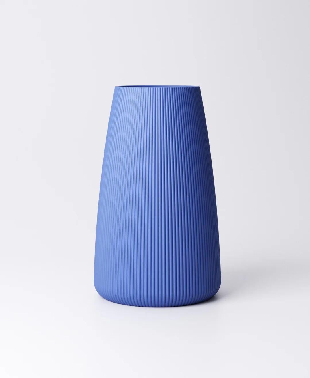 Tapered Ribbed Vase - Wide or Narrow Rib | 11×11×18 cm