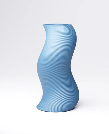 Spiral Vase - Curved Sculptural Spiral | 9×9×17 cm