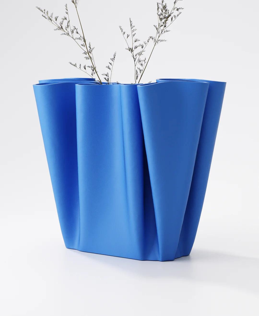 Fold Vase - Sculptural Flow Design | 22×17×20 cm