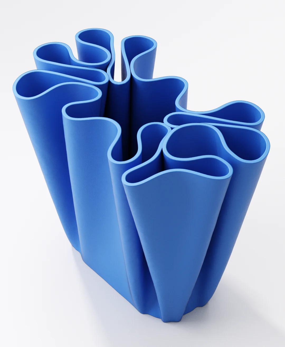 Fold Vase - Sculptural Flow Design | 22×17×20 cm