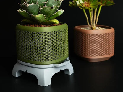 Kumiko Super ellipse Bonsai Planter with Legs