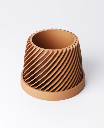 Fin Planter Type 1 with Drip Tray | 10 x 10 x 8 cm