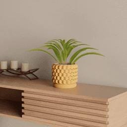 Ripple Planter – with Drip Tray | Planter with tray – Organic