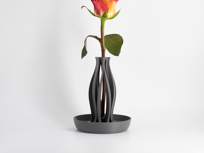 Emberflare Propagation Vase - Japandi Minimalist Artistic Vessel | Contemporary Test Tube Vase with Included 2 cm Propagation Tube