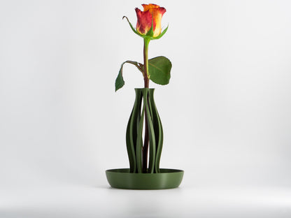 Emberflare Propagation Vase - Japandi Minimalist Artistic Vessel | Contemporary Test Tube Vase with Included 2 cm Propagation Tube