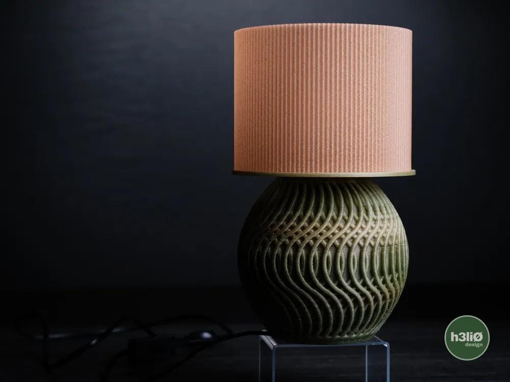 Umber Modular Table Lamp with Interchangeable Shade | Modern Ambient Lighting - Modular Table Lamp - Adjustable Lighting