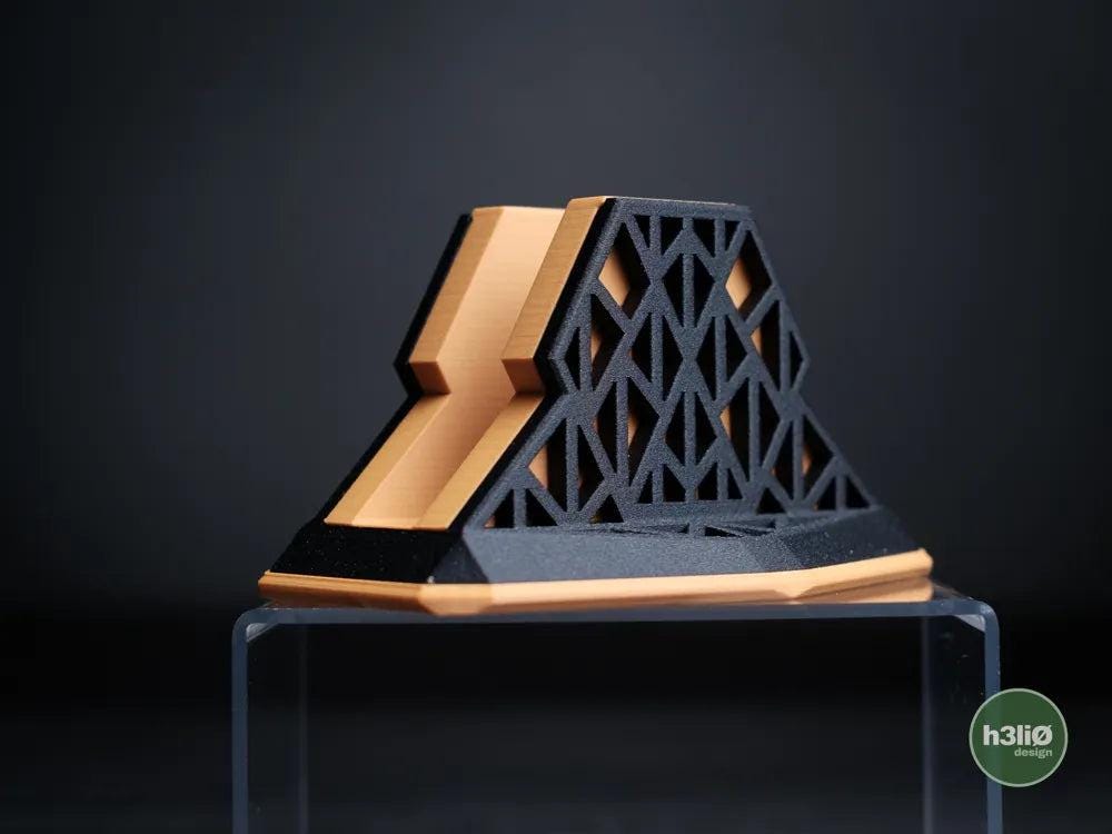 Rift Vertical Laptop Stand with Modular Gap Inserts | Compact Desk Storage - Modular Laptop Stand - Compact Desk Organizer