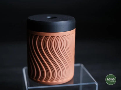 Pulse Twist-Lock Storage Container | Compact Desk Organizer Jar - Small Storage Containers - Precision Twist-Lock Lid System