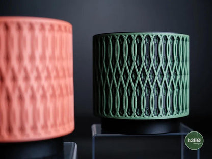 Echelon Geometric Planter with Elevated Drip Tray | Modern Indoor Pot