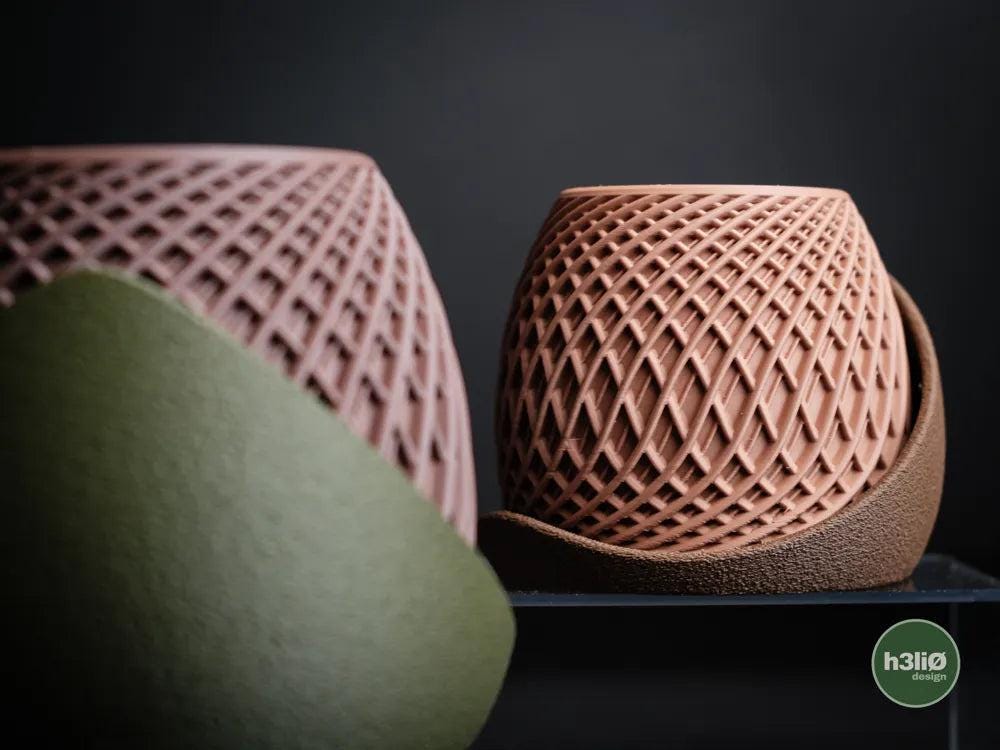 Stryde Lattice Planter with Elevated Drip Plate | Modern Indoor Pot