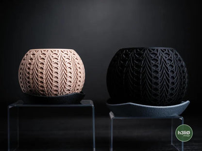 Fusion Elevated Planter with Integrated Drip Plate | Modern Indoor Pot
